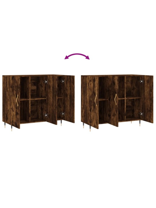Kumode, ozolkoka krāsa, 90x34x80 cm, inženierijas koks