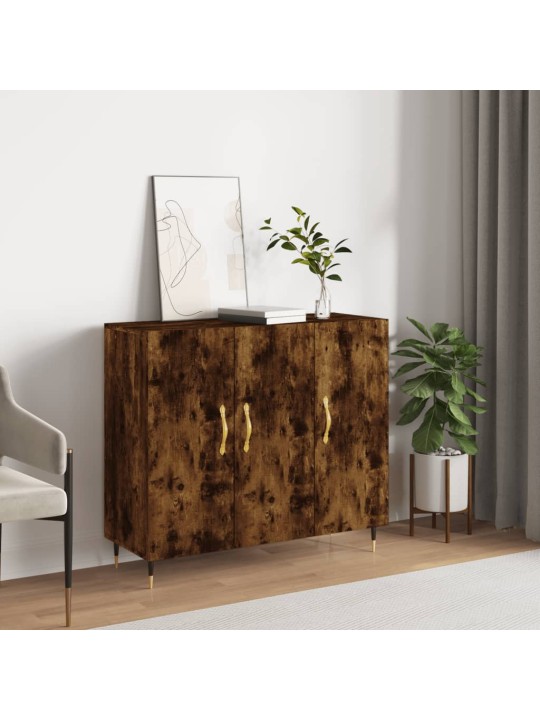 Kumode, ozolkoka krāsa, 90x34x80 cm, inženierijas koks