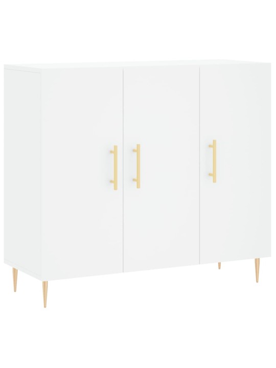 Kumode, balta, 90x34x80 cm, inženierijas koks