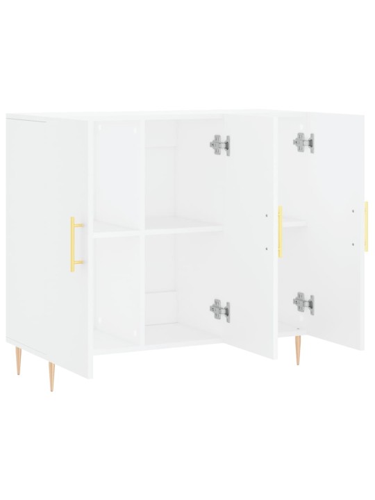 Kumode, balta, 90x34x80 cm, inženierijas koks