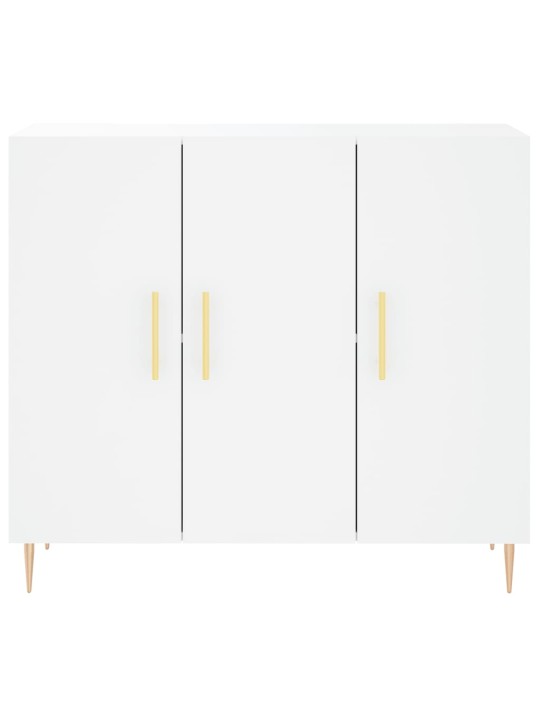 Kumode, balta, 90x34x80 cm, inženierijas koks
