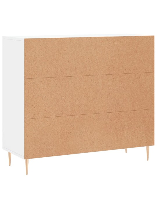 Kumode, balta, 90x34x80 cm, inženierijas koks