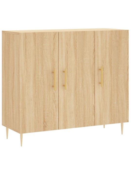 Kumode, ozolkoka krāsa, 90x34x80 cm, inženierijas koks