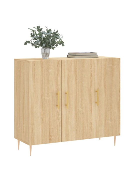 Kumode, ozolkoka krāsa, 90x34x80 cm, inženierijas koks