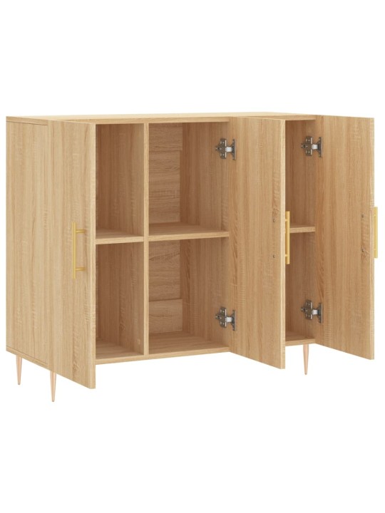 Kumode, ozolkoka krāsa, 90x34x80 cm, inženierijas koks