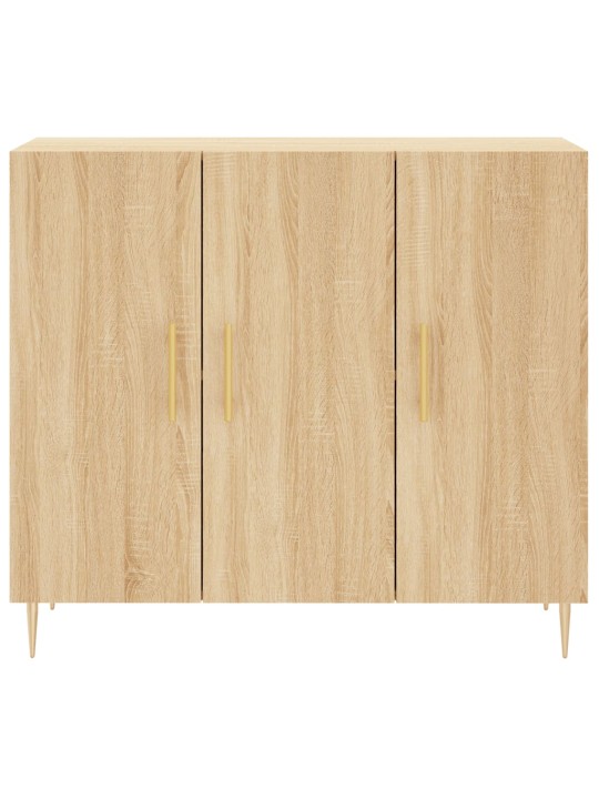 Kumode, ozolkoka krāsa, 90x34x80 cm, inženierijas koks