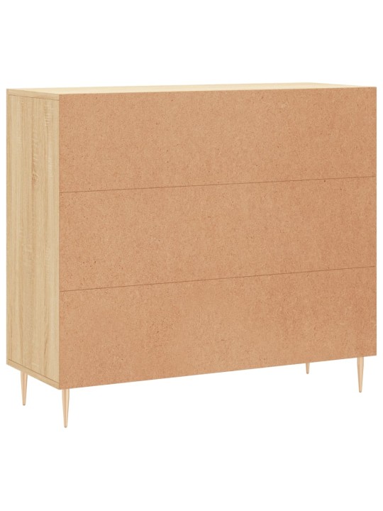 Kumode, ozolkoka krāsa, 90x34x80 cm, inženierijas koks