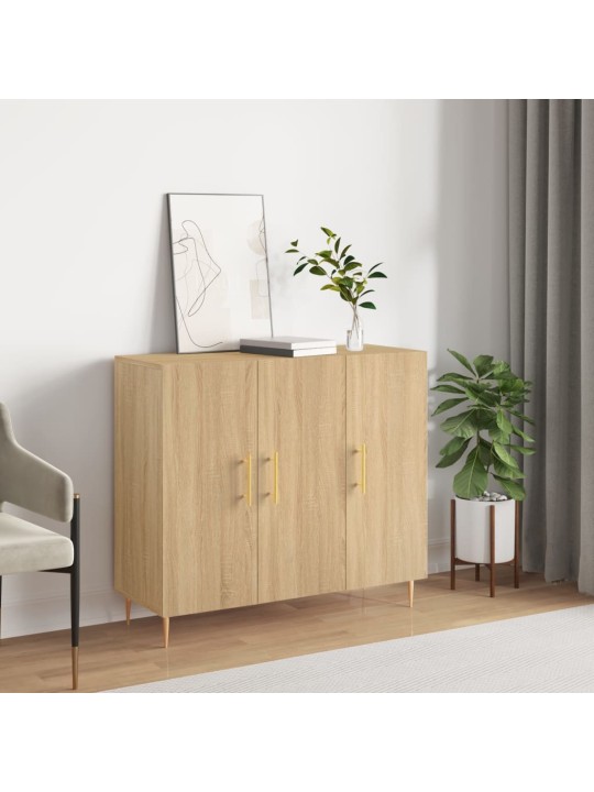 Kumode, ozolkoka krāsa, 90x34x80 cm, inženierijas koks