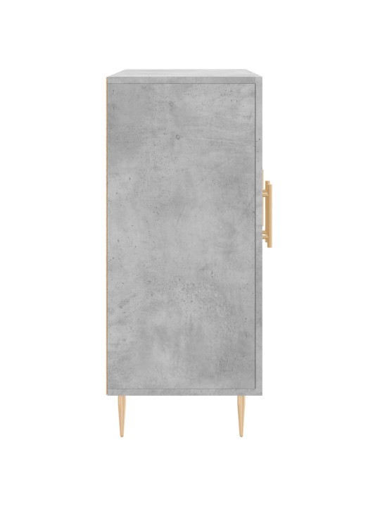 Kumode, betona pelēka, 90x34x80 cm, inženierijas koks
