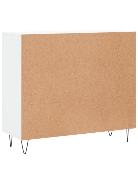 Kumode, balta, 90x34x80 cm, inženierijas koks
