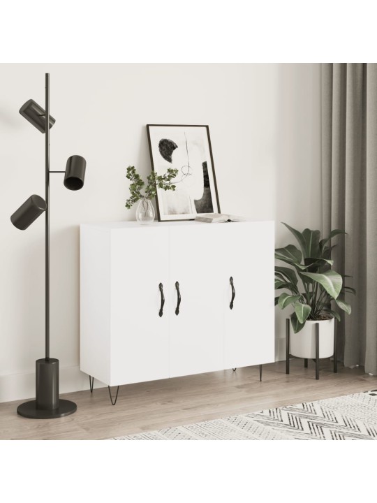 Kumode, balta, 90x34x80 cm, inženierijas koks