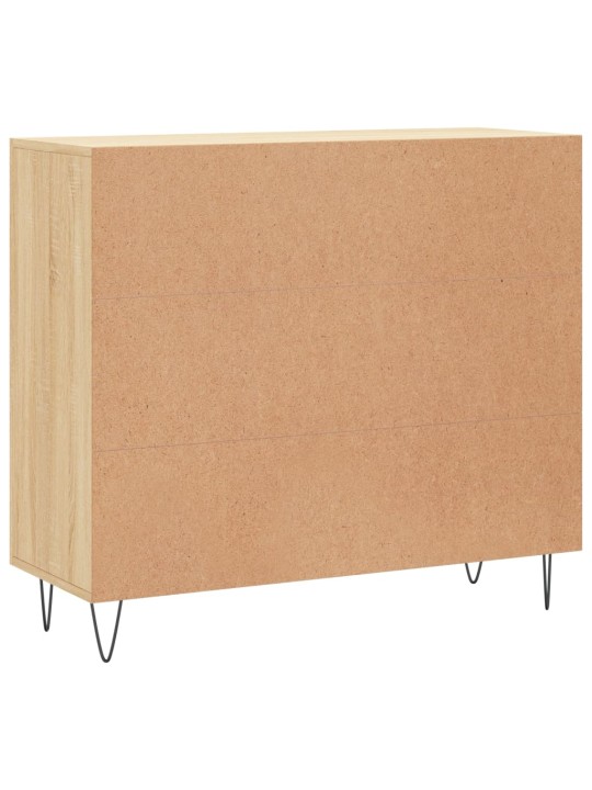 Kumode, ozolkoka krāsa, 90x34x80 cm, inženierijas koks