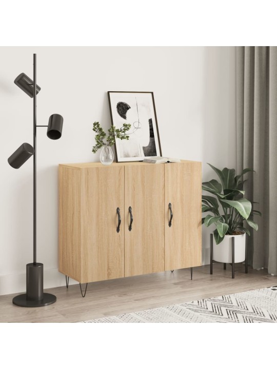 Kumode, ozolkoka krāsa, 90x34x80 cm, inženierijas koks