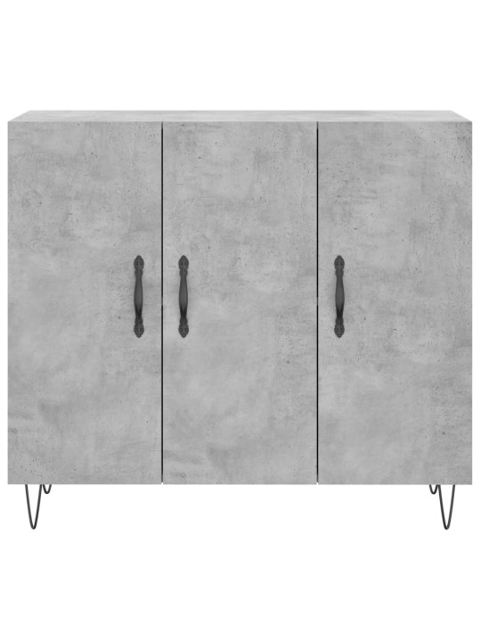 Kumode, betona pelēka, 90x34x80 cm, inženierijas koks