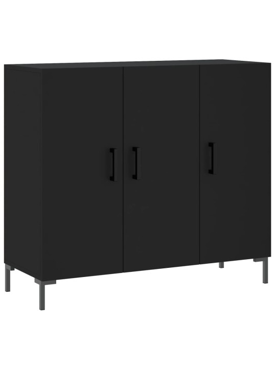Kumode, melns, 90x34x80 cm, inženierijas koks