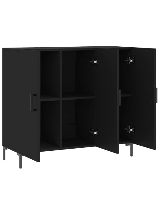 Kumode, melns, 90x34x80 cm, inženierijas koks