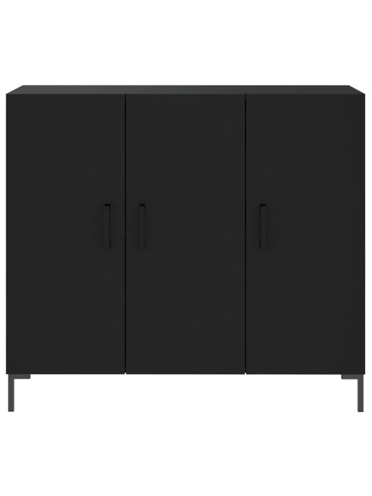 Kumode, melns, 90x34x80 cm, inženierijas koks