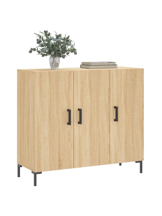 Kumode, ozolkoka krāsa, 90x34x80 cm, inženierijas koks