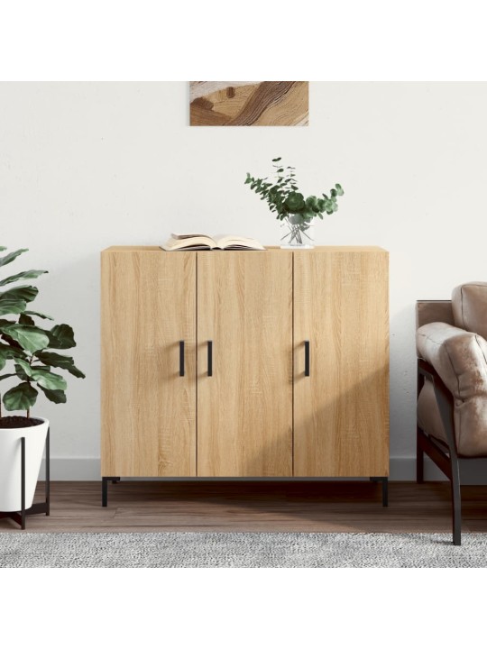 Kumode, ozolkoka krāsa, 90x34x80 cm, inženierijas koks
