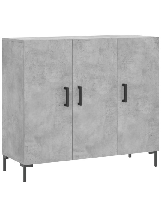 Kumode, betona pelēka, 90x34x80 cm, inženierijas koks