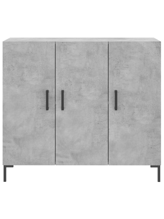Kumode, betona pelēka, 90x34x80 cm, inženierijas koks