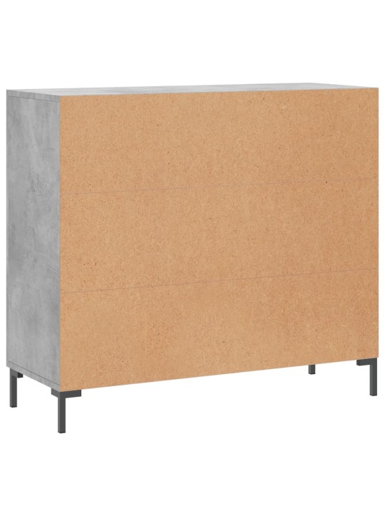 Kumode, betona pelēka, 90x34x80 cm, inženierijas koks