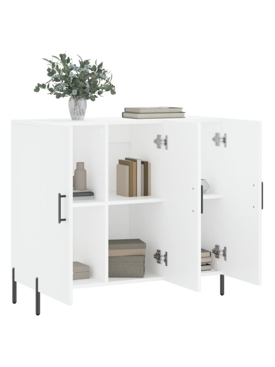 Kumode, balta, 90x34x80 cm, inženierijas koks