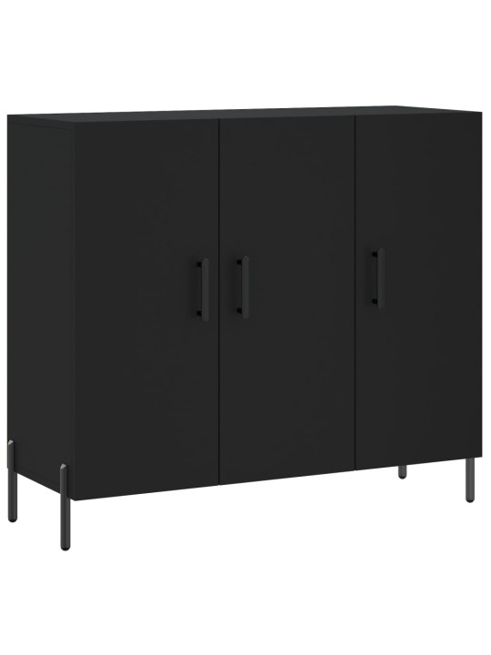 Kumode, melns, 90x34x80 cm, inženierijas koks