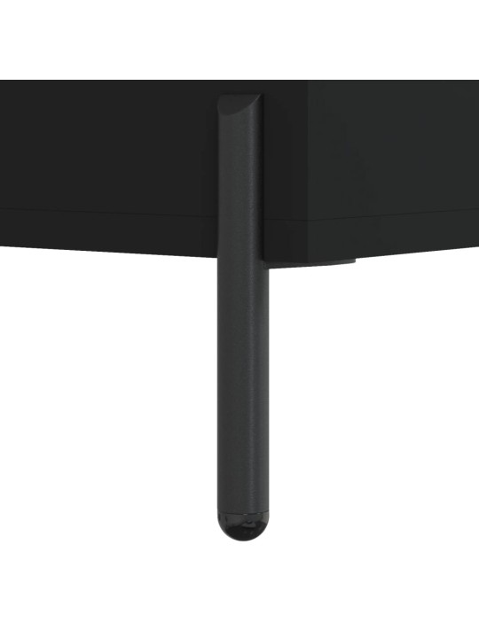 Kumode, melns, 90x34x80 cm, inženierijas koks
