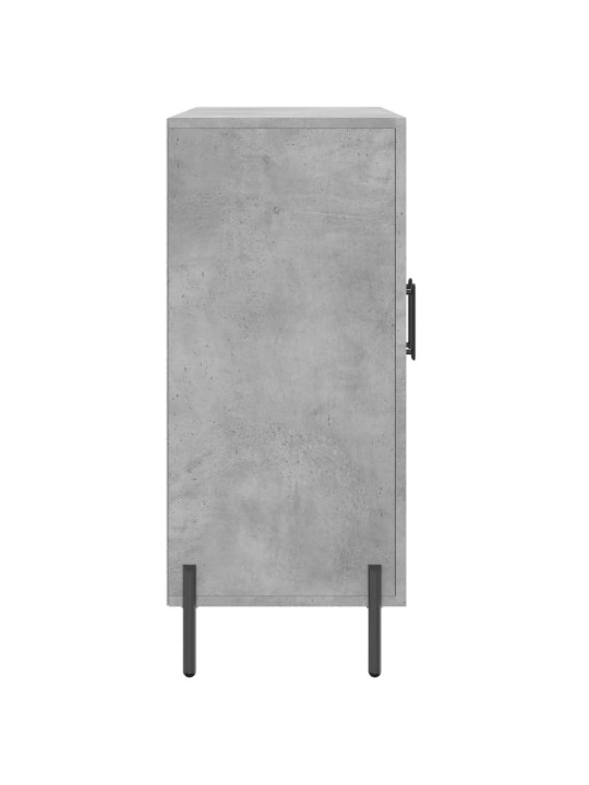 Kumode, betona pelēka, 90x34x80 cm, inženierijas koks