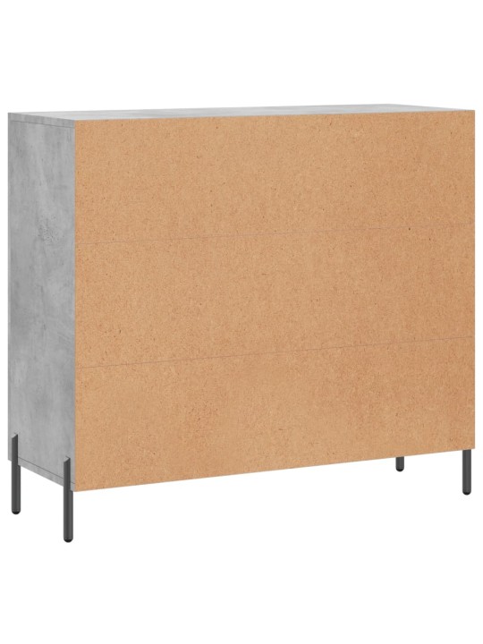 Kumode, betona pelēka, 90x34x80 cm, inženierijas koks