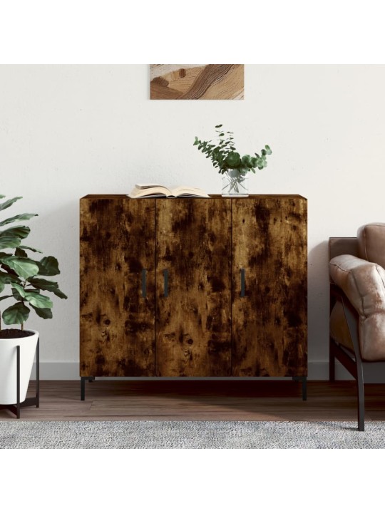 Kumode, ozolkoka krāsa, 90x34x80 cm, inženierijas koks