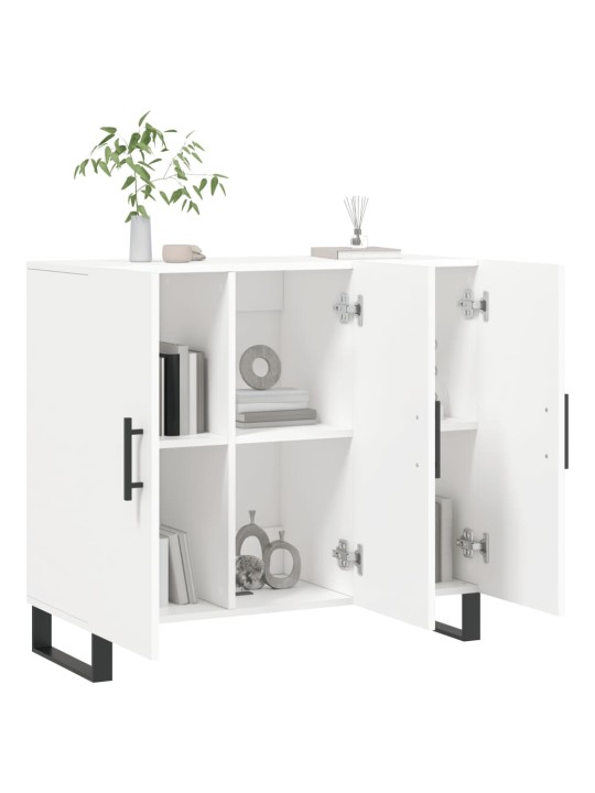 Kumode, balta, 90x34x80 cm, inženierijas koks