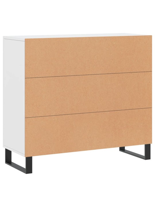 Kumode, balta, 90x34x80 cm, inženierijas koks