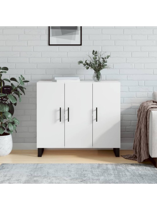 Kumode, balta, 90x34x80 cm, inženierijas koks