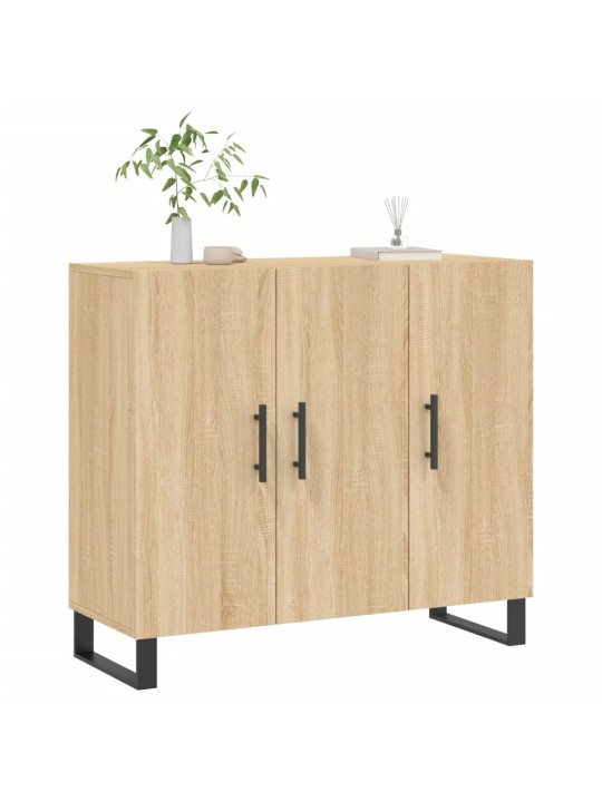 Kumode, ozolkoka krāsa, 90x34x80 cm, inženierijas koks