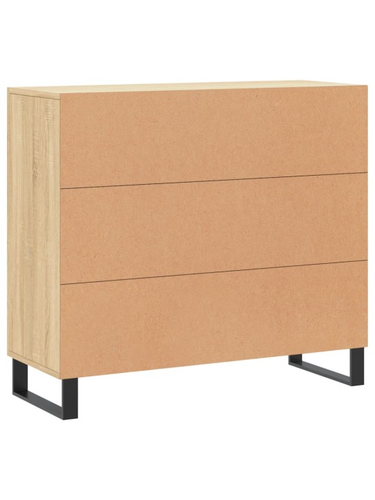 Kumode, ozolkoka krāsa, 90x34x80 cm, inženierijas koks