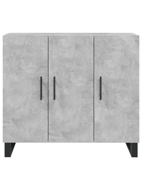 Kumode, betona pelēka, 90x34x80 cm, inženierijas koks