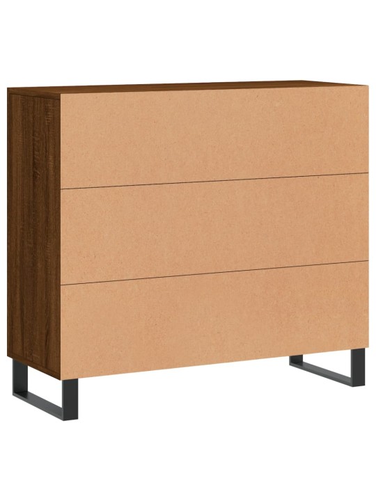 Kumode, ozolkoka krāsa, 90x34x80 cm, inženierijas koks
