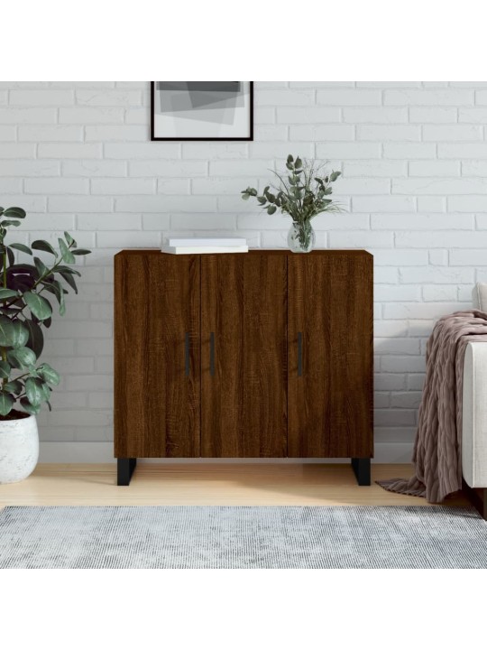 Kumode, ozolkoka krāsa, 90x34x80 cm, inženierijas koks
