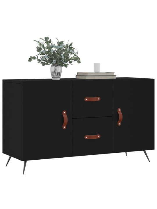 Kumode, melna, 100x36x60 cm, inženierijas koks