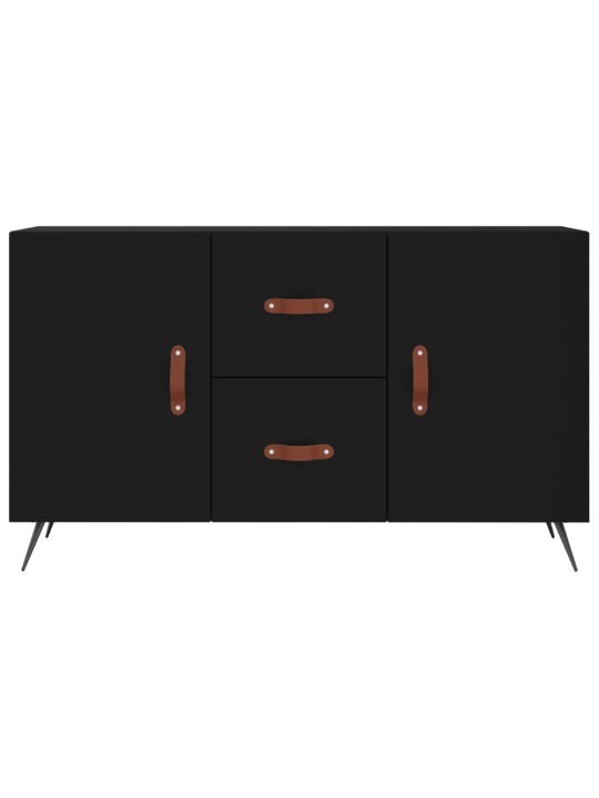 Kumode, melna, 100x36x60 cm, inženierijas koks