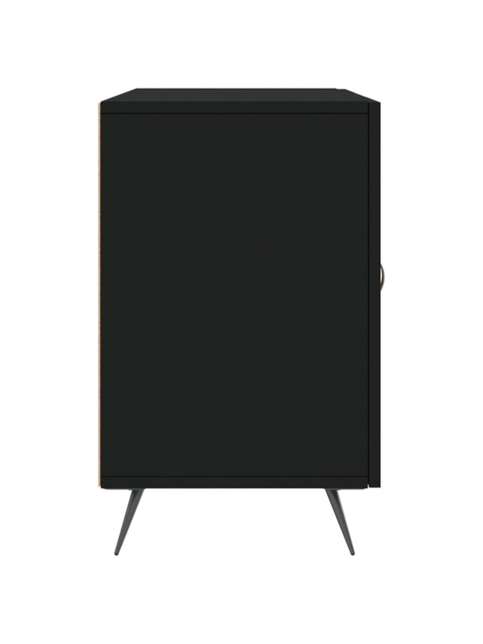 Kumode, melna, 100x36x60 cm, inženierijas koks