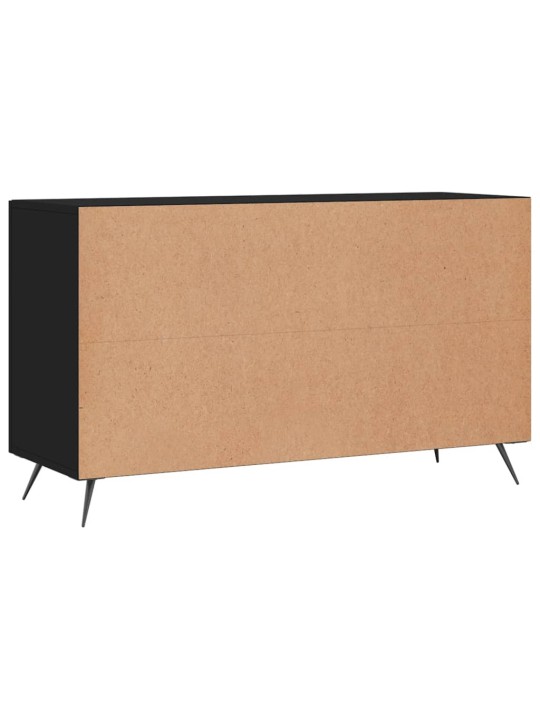 Kumode, melna, 100x36x60 cm, inženierijas koks