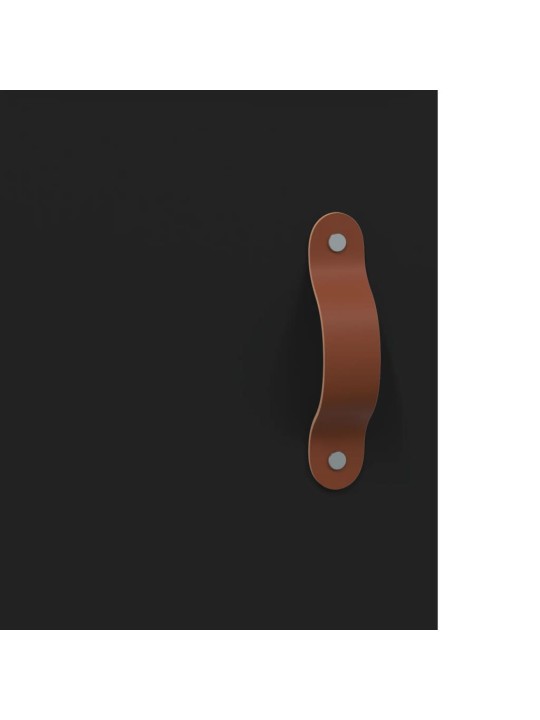Kumode, melna, 100x36x60 cm, inženierijas koks