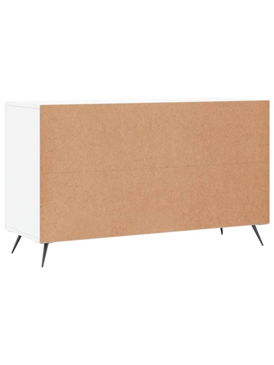 Kumode, spīdīgi balta, 100x36x60 cm, inženierijas koks