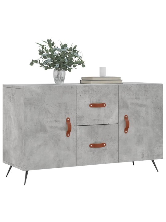 Kumode, betona pelēka, 100x36x60 cm, inženierijas koks
