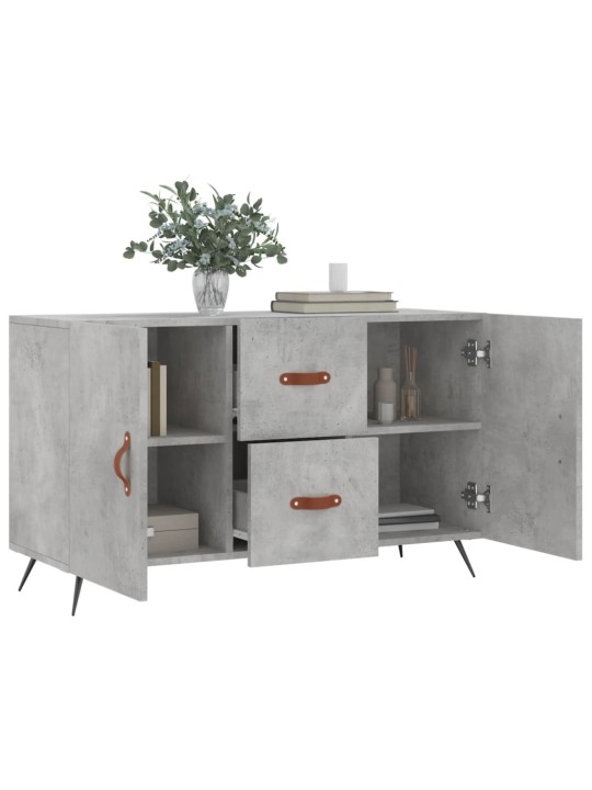 Kumode, betona pelēka, 100x36x60 cm, inženierijas koks