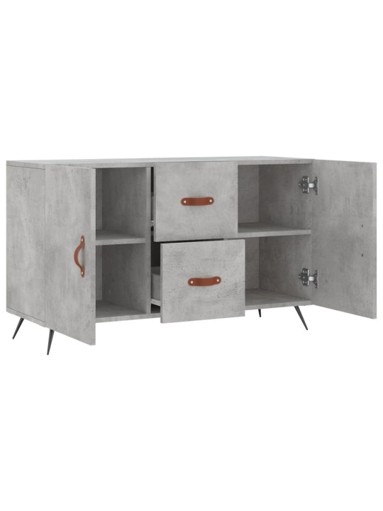 Kumode, betona pelēka, 100x36x60 cm, inženierijas koks