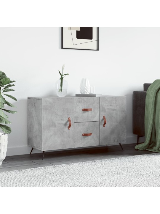 Kumode, betona pelēka, 100x36x60 cm, inženierijas koks